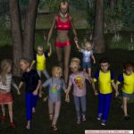 schoolclass forest fun 01