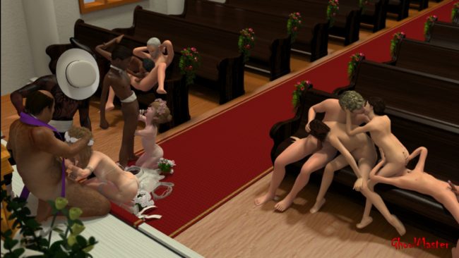 Unconventional Wedding Lolicon Shotacon 3D Images (16)