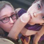 cassie drake and sarah give a blowjob to a man for candy 
